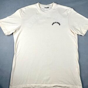 Born x Raised Graphic T Shirt Mens Size L Cream Short Sleeve Streetwear Skate